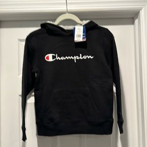 New Champion boys black sweatshirt- size M